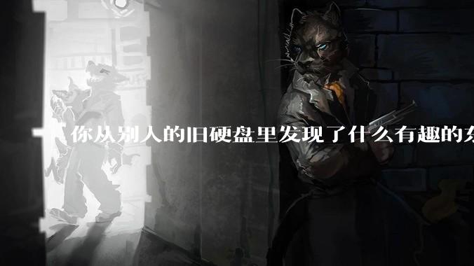 你从别人的旧硬盘里发现了什么有趣的东西？