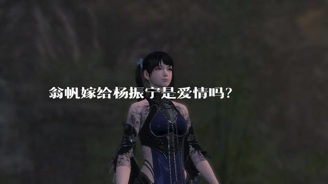 翁帆嫁给杨振宁是爱情吗？